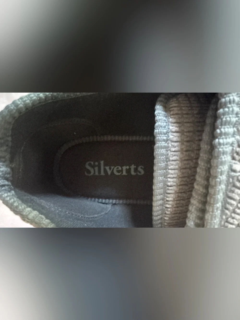 Silverts Men’s 11 XX-Wide Adaptive Slip Resistant Slippers Steel Blue